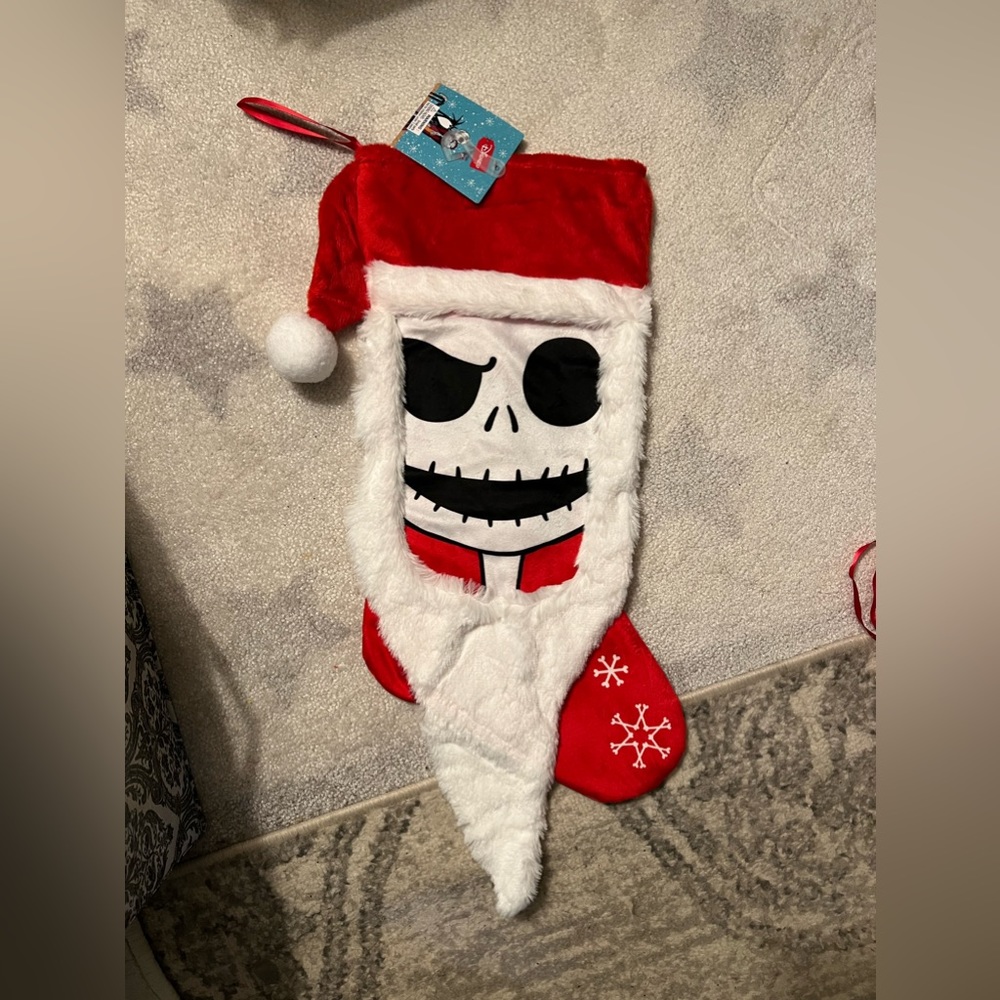 Nightmare before Christmas Santa jack Skellington stocking